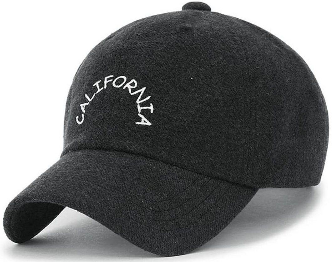 ILILILY 'California' Soft Cotton Black Cap