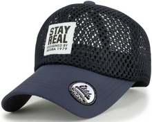 Load image into Gallery viewer, ILILILY Stay Real Navy Air Mesh Cap