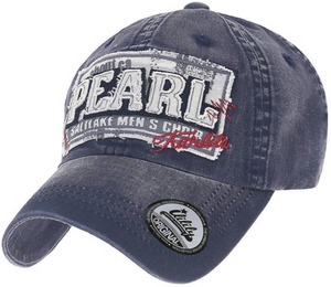 ILILILY 'Pearl' Blue Denim Cap