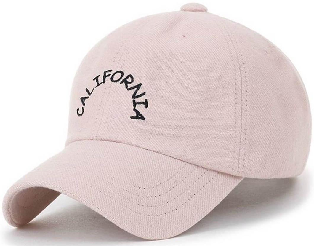 ILILILY 'California' Soft Cotton Pink Cap
