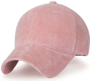 ILILILY Pink Corduroy Cap