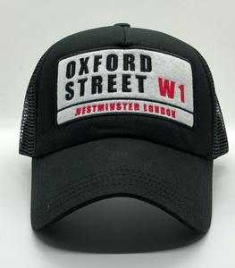 AZ Oxford Street Black Mesh Cap