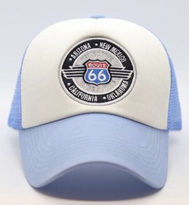 AZ Route 66 Patch Blue White Mesh Cap