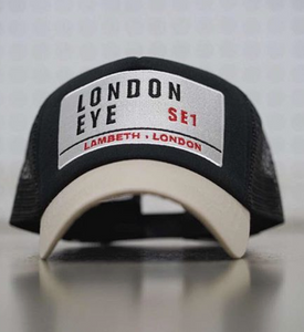 AZ London Eye Black Beige Mesh Cap