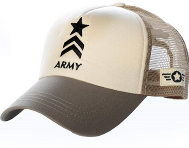AZ Army Beige Mesh Cap