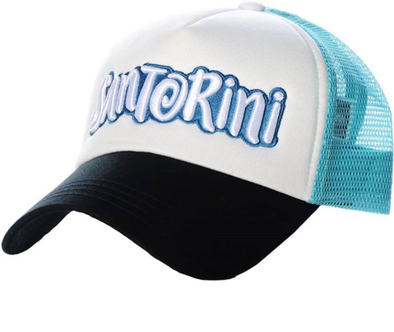 AZ Santorini Blue White Mesh Cap