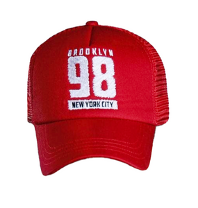 AZ Brooklyn 98 Red Mesh Cap