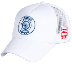 AZ London White Mesh Cap