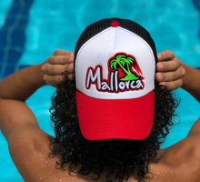 Load image into Gallery viewer, AZ Mallorca Red White Mesh Cap