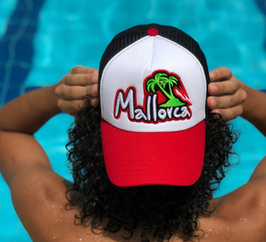 AZ Mallorca Red White Mesh Cap