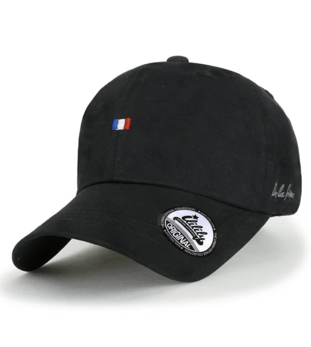 ILILILY France Flag Black Cap