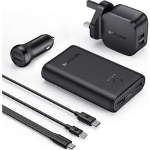 Load image into Gallery viewer, RAVPower 6 in 1 Portable Charger Combo - Black (RP-PB210)