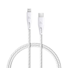 Load image into Gallery viewer, RAVPower Nylon Braided Type-C to Lightning Cable 1.2m - White (RP-CB1004WHI)