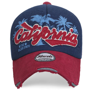 ILILILY 'California' Navy Red Cap