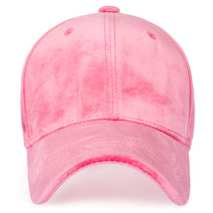 ILILILY Pink Velour Cap