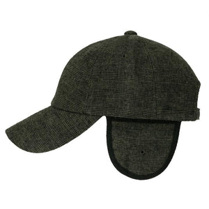 ILILILY District Pattern Olive Cap With Ear Flaps