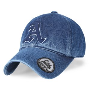 ILILILY 'A' Blue Denim Cap