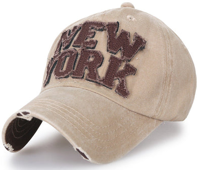 ILILILY 'NewYork' Beige Denim Cap