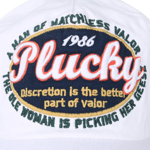 ILILILY 'Plucky' White Cap