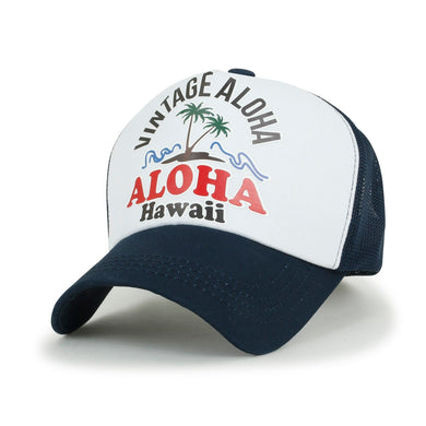 ILILILY Aloha White Blue Cap