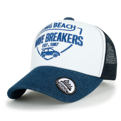 ILILILY Wave Breakers Blue Denim Cap