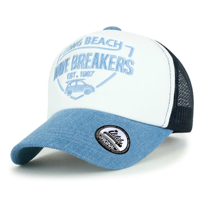 ILILILY Wave Breakers Light Blue Denim Cap