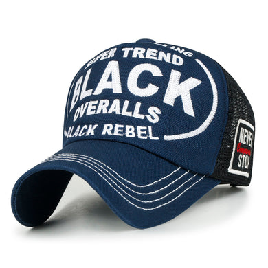 ILILILY 'Black' Navy Blue Cap