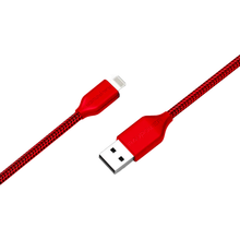 Load image into Gallery viewer, RAVPower Nylon Braided Lightning Cable 3ft/0.9m- Red (RP-CB019)
