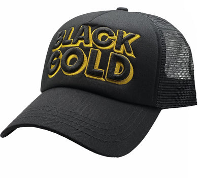 AZ Black Gold Mesh Cap