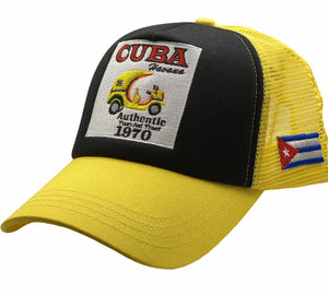 AZ Cuba Yellow Mesh Cap